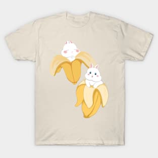 Bunny inside Banana Peel _ Bunniesmee T-Shirt